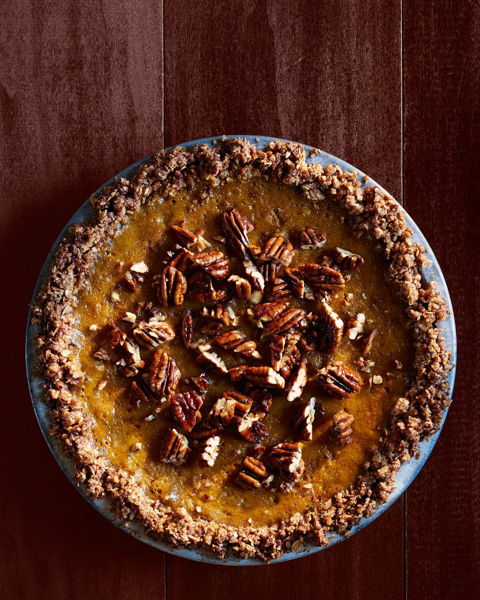 pumpkin pie with oat pecan crust recipe
