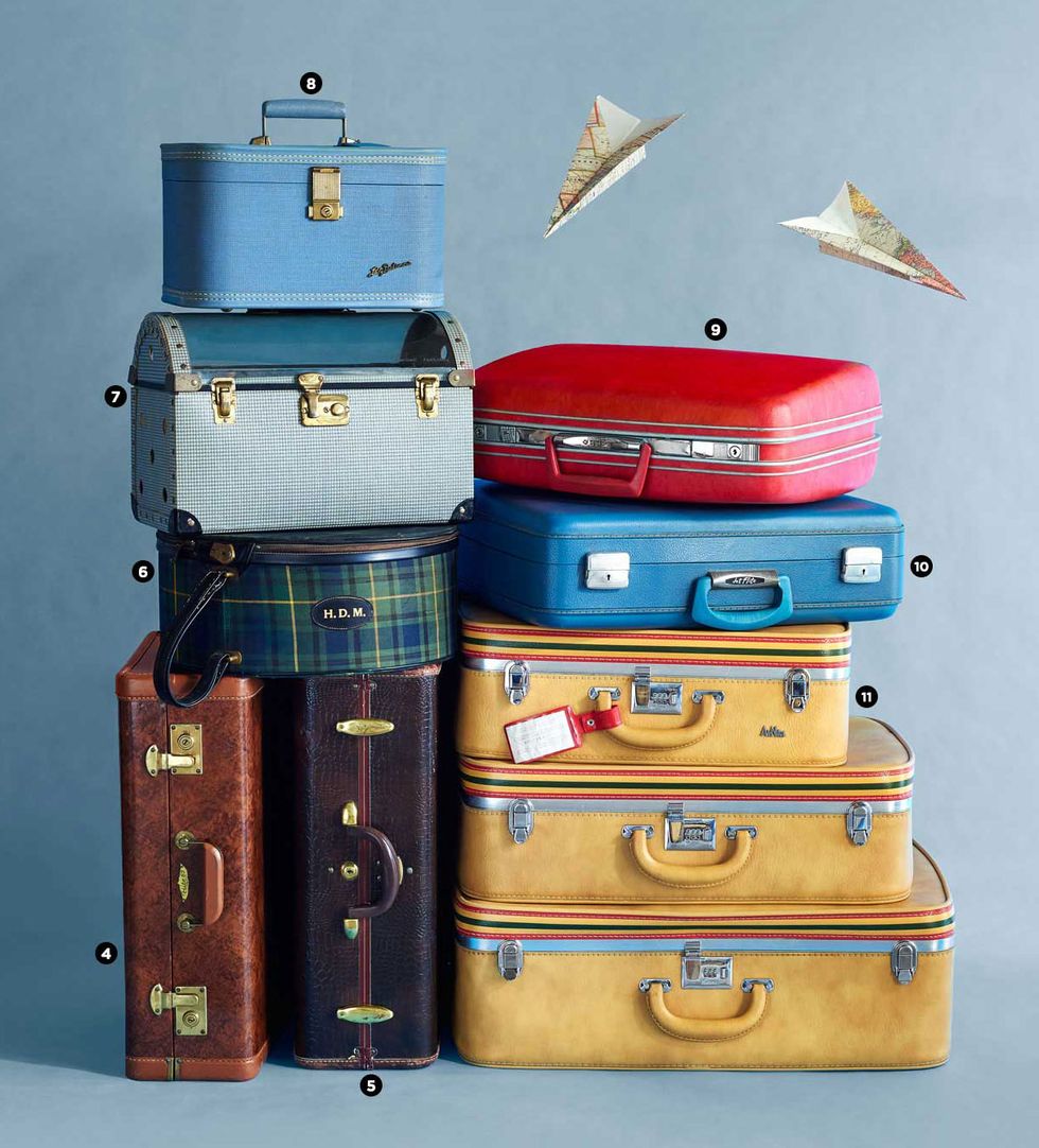 Louis Vuitton Vintage Hard Case Luggage Set