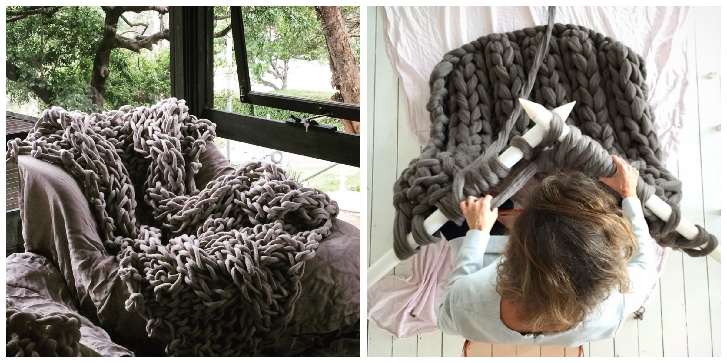 Extreme Knitting Is The Best Way To Survive Winter Yarn Blankets And Art Installations