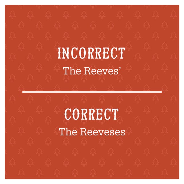 Most common grammar mistakes christmas cards