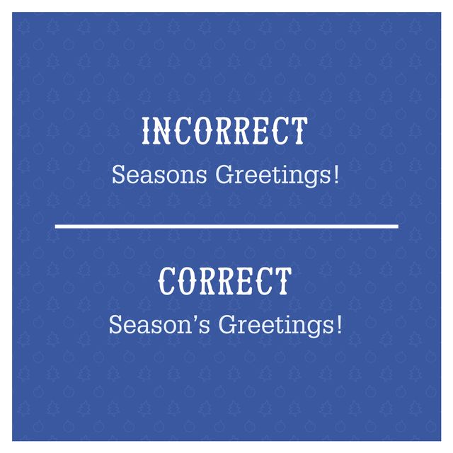 Most Common Grammar Mistakes - Christmas Cards