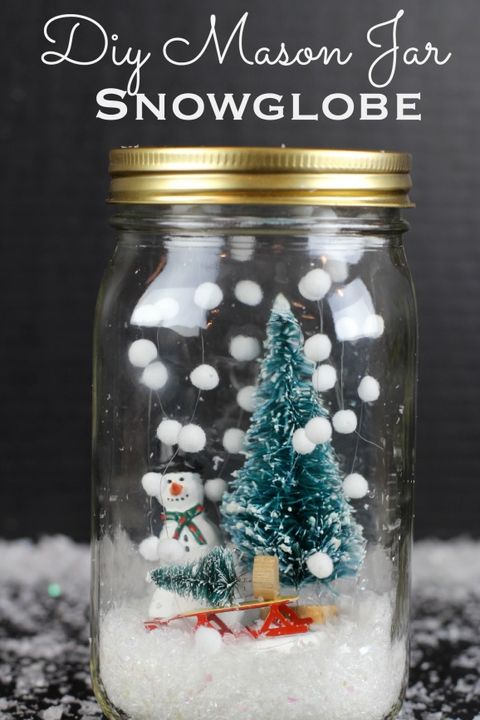 DIY Snow Globes - How to Make Christmas Snow Globes