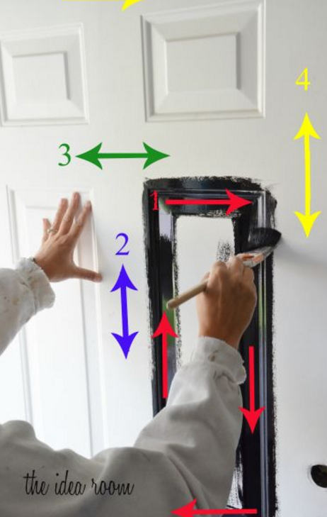 <p>Betcha didn't know there was a wrong way to paint a door. Well worry not: This numbered guide could not be any easier to follow and will ensure your paint job comes out smooth and even.</p><p><a href="http://www.theidearoom.net/2012/06/how-to-paint-a-door.html" target="_blank"><em>Get the tutorial at The Idea Room »</em></a></p>