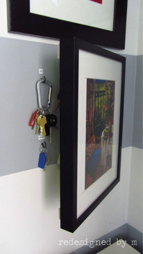 This DIY Art frame hidden storage cabinet is truly the best storage/sa, hidden storage