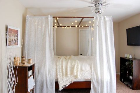 10 Diy Canopy Beds Bedroom And, Canopy Curtain Ideas