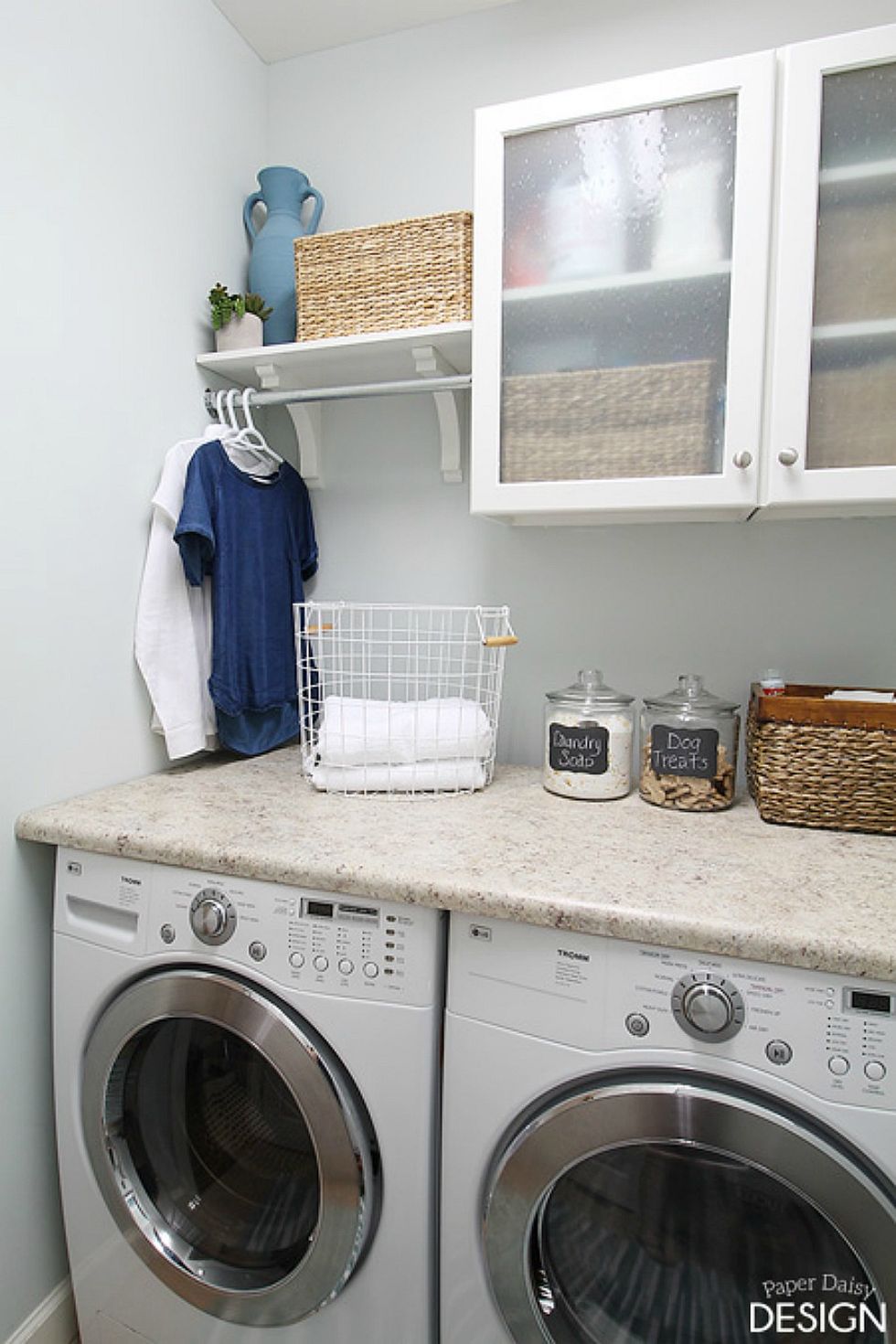 Small Space Laundry Makeover - From Drab to Fab! - TidyMom®