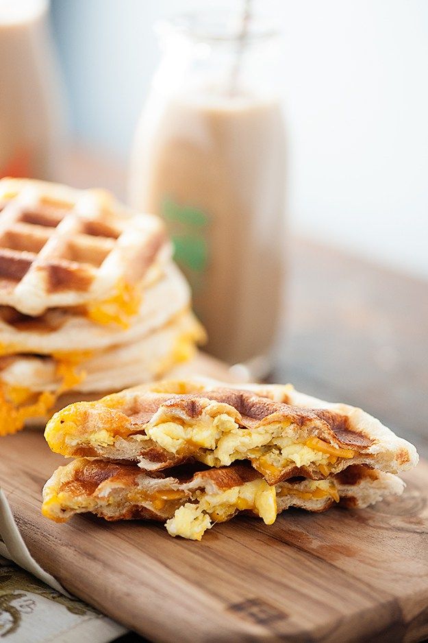 Breakfast Stuffed Waffles - Damn Delicious