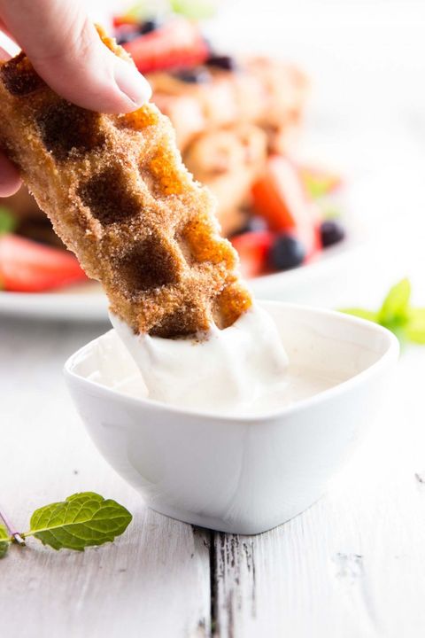 waffle churro french toast sticks