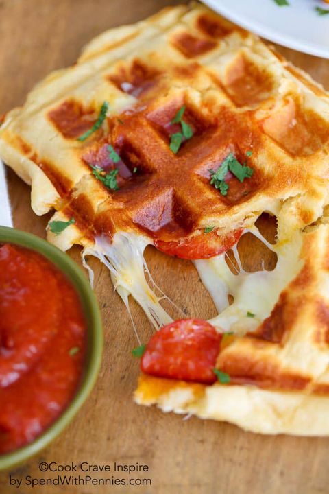 pizza waffles