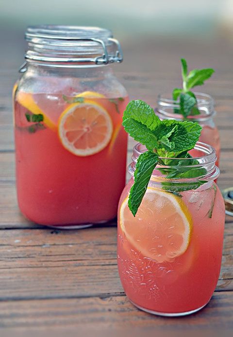 Boozy Watermelon Mint Lemonade Recipe