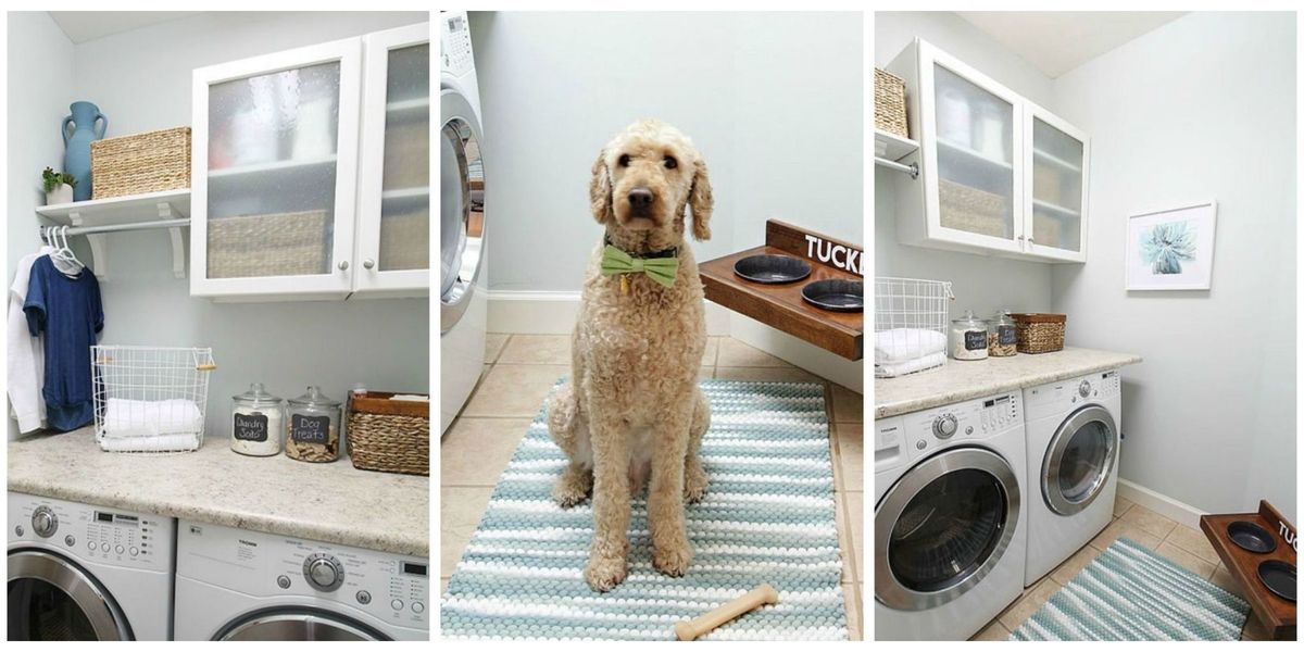 the living room laundry makeover