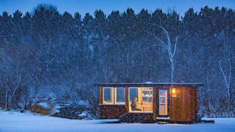 This Tiny Home Is The Perfect Place To Watch Snow Fall Image