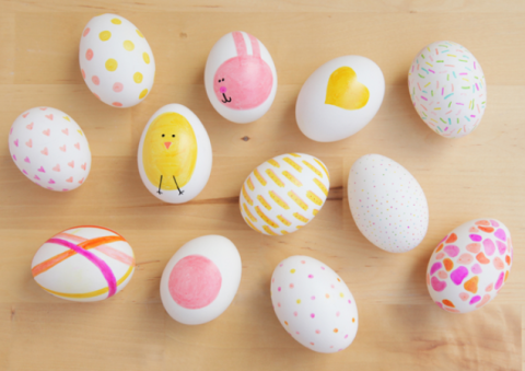 easy easter egg coloring ideas