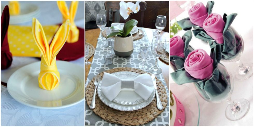 16 Pretty and Easy Napkin Folds for Every Occasion - Folding Napkins 16 Pretty and Easy Napkin Folds for Every Occasion - Folding Napkins