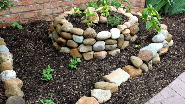 Garden, Plant, Flowerpot, Landscape, Rock, Backyard, Grass, Soil, Gravel, Pebble, 
