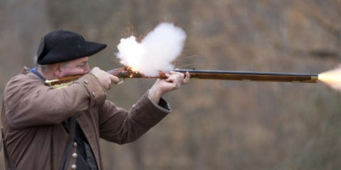 Human, Brown, Cap, Shooting, Smoke, Flame, Shotgun, Jacket, Fire, Gun barrel, Human, Brown, Cap, Shooting, Smoke, Flame, Shotgun, Jacket, Fire, Gun barrel,