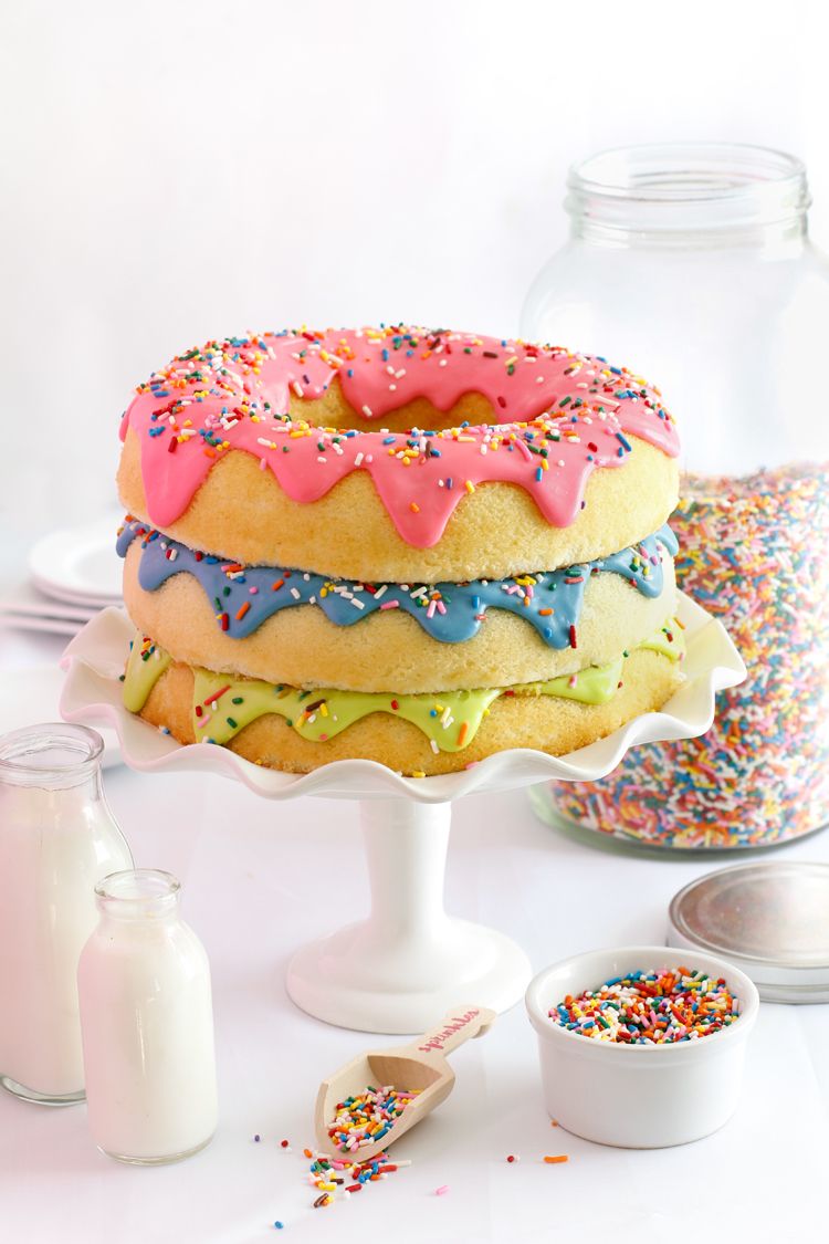 triple stack donut cake