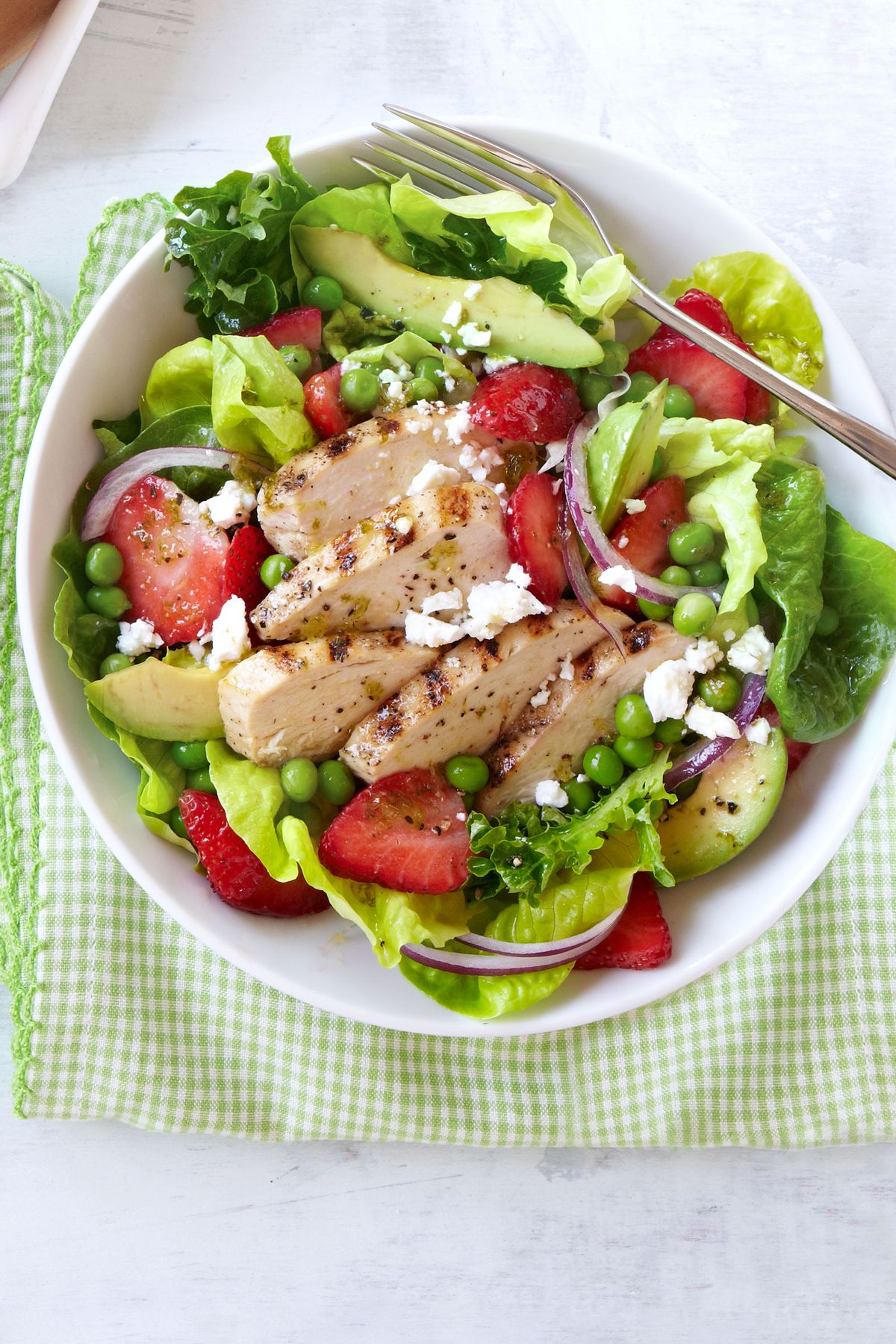 Grilled Chicken-and-Strawberry Cobb Salad Recipe