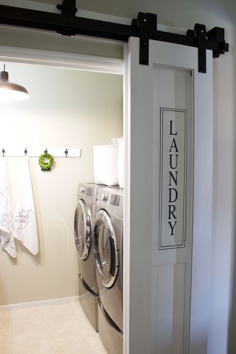 Room, Laundry room, Property, Laundry, Furniture, Architecture, Door, Interior design, Major appliance, Ceiling, 