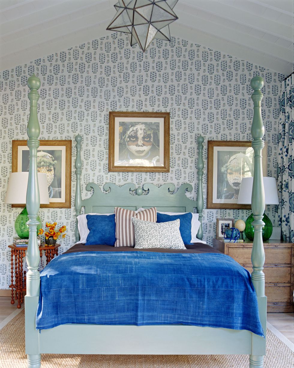 furniture, bedroom, bed, room, blue, interior design, bed frame, property, wall, bed sheet,