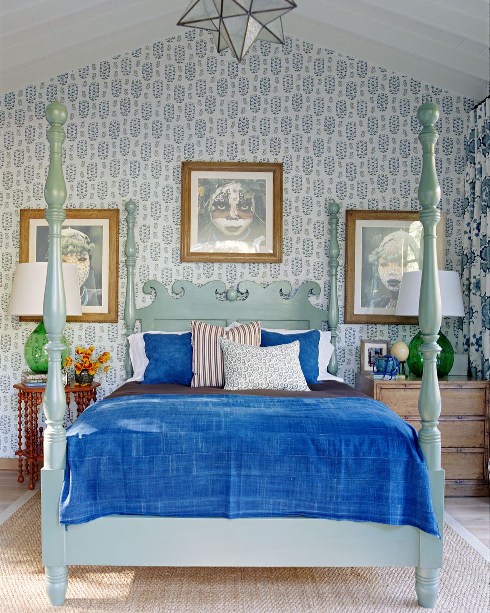 furniture, bedroom, bed, room, blue, interior design, bed frame, property, wall, bed sheet,