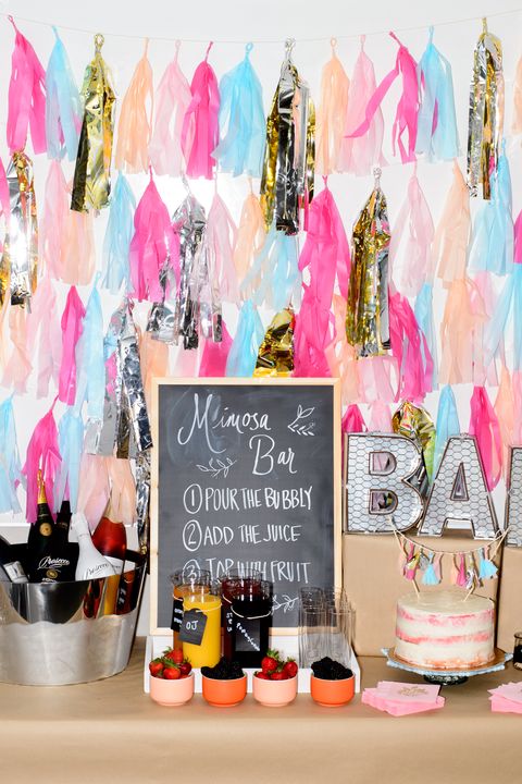 How to Make a Mimosa Bar - Bridal Shower Ideas