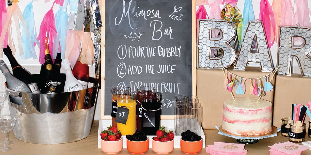 Bridal Shower Mimosa Bar Ideas - DIY Cuteness