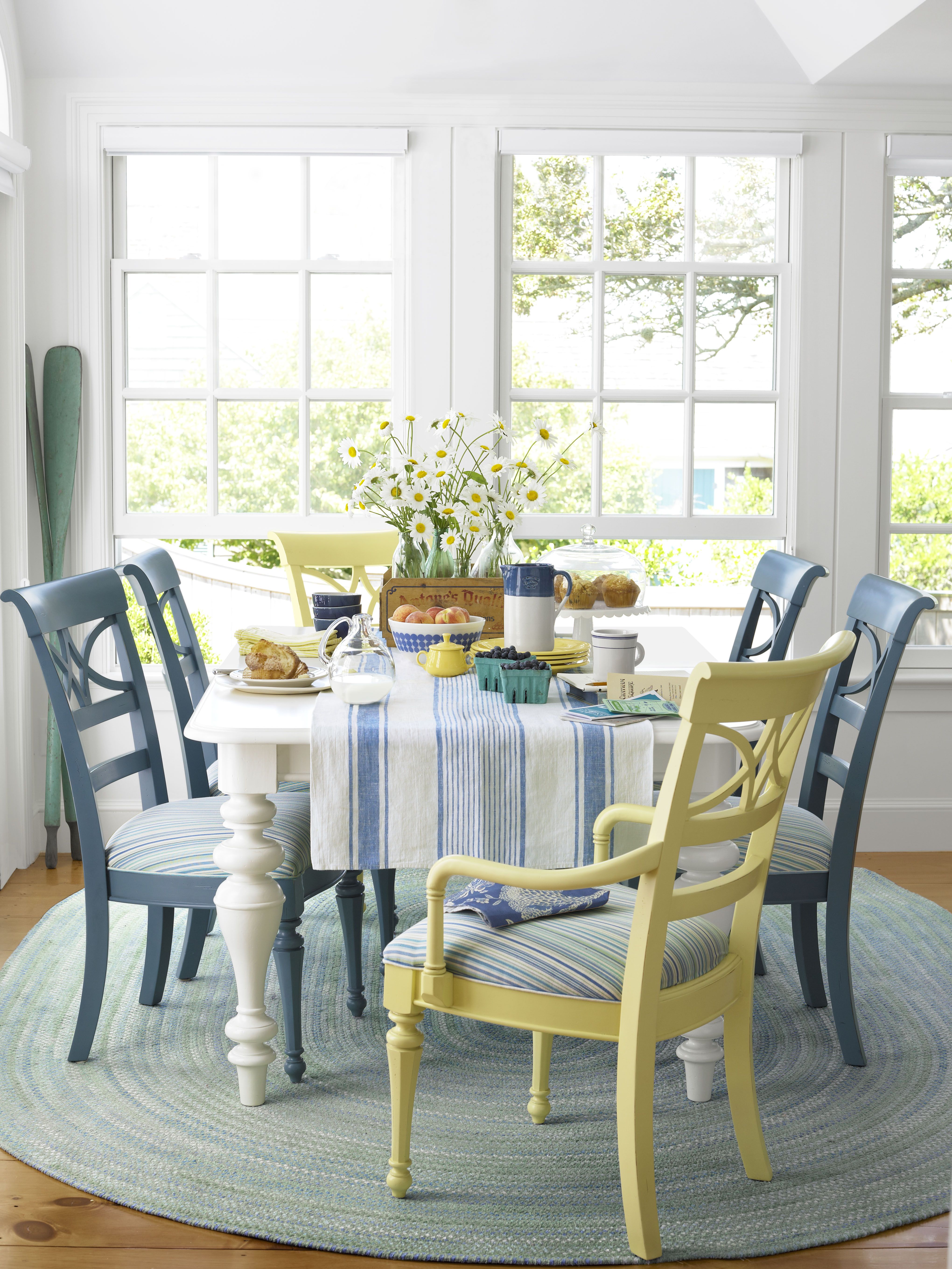 48 Beach House Decorating Ideas, Beach Style Dining Table And Chairs