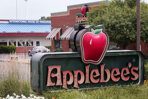 Signage, Logo, Produce, Groundcover, Sign, Gas, Coquelicot, Fruit, Apple, Natural foods, 
