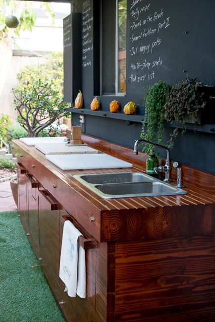 outdoor kitchen sink in backyard refrigerated in outdoor kitchen ideas