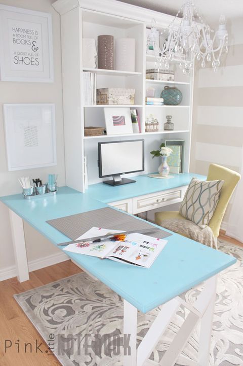 Furniture, Shelf, Turquoise, Room, Desk, Table, Aqua, Interior design, Property, Living room, 