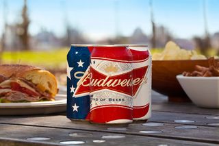 Budweiser patriotic can