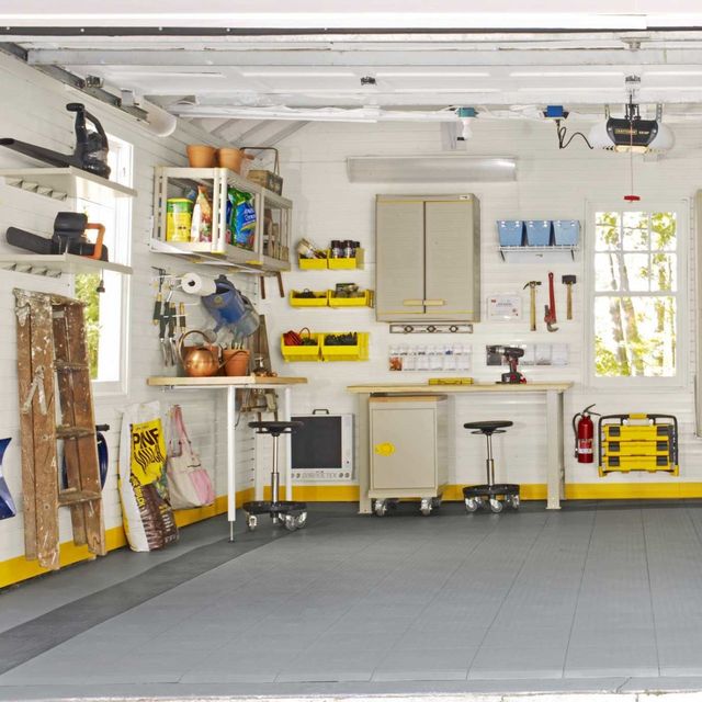 Yellow, Ceiling, Floor, Interior design, Shelving, Machine, Light fixture, Electricity, Gas, Electrical supply, 