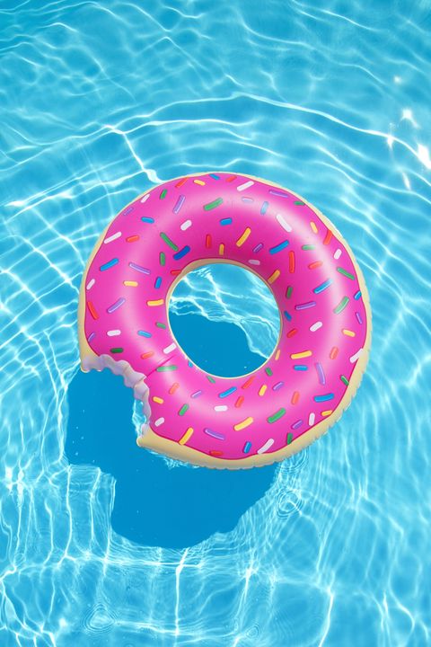 Strawberry Donut Pool Float