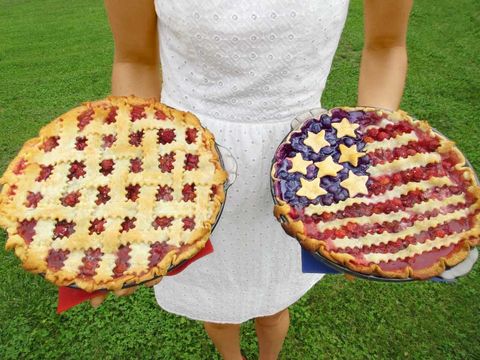american flag cherry pie
