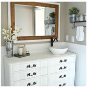 Room, Interior design, Lighting, Plumbing fixture, Wood, Drawer, Bathroom sink, Architecture, Property, Home, 