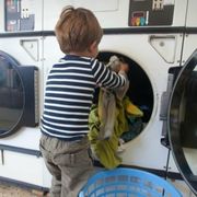 Human, Major appliance, Child, Home appliance, Washing machine, Laundry room, Clothes dryer, Comfort, Laundry, Snapshot, 