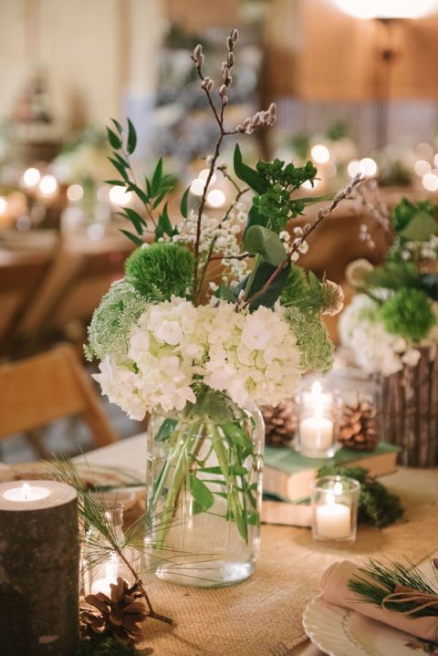 Wedding centerpieces with mason jars discount