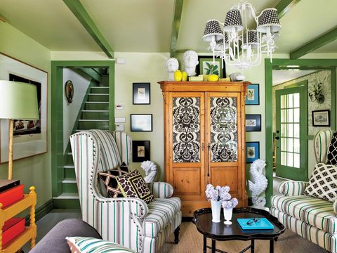Green, Room, Interior design, Wood, Living room, Home, Wall, Furniture, Ceiling, Interior design, 