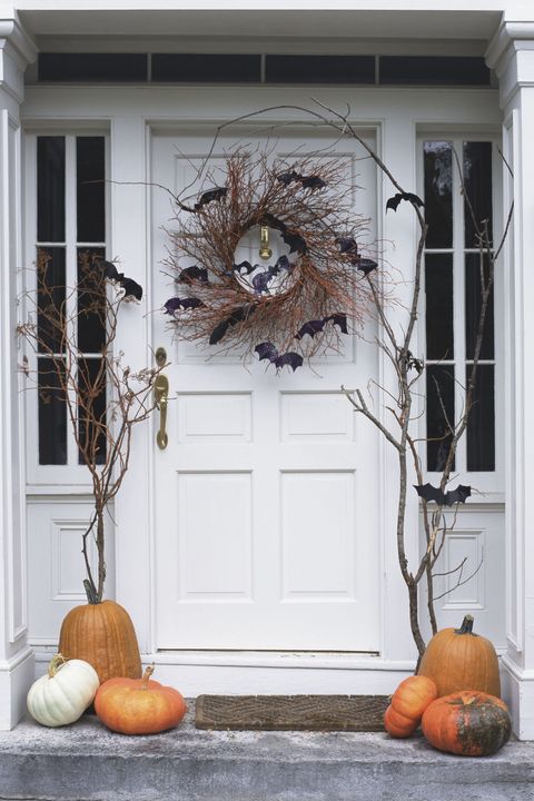 outdoor halloween decorations batty front door