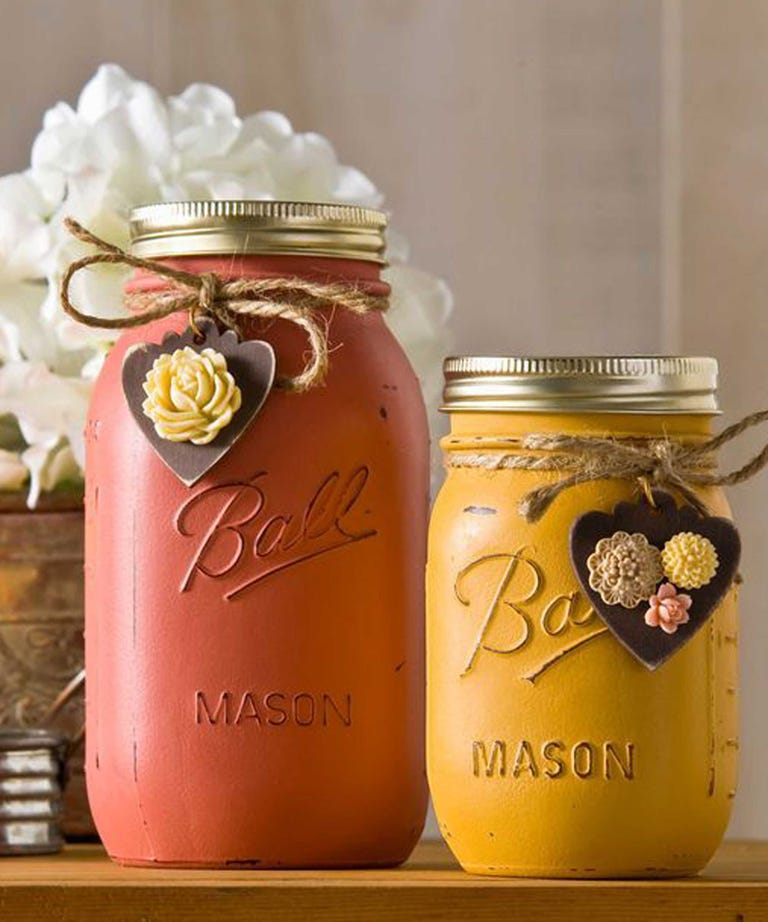 25 Mason Jar Fall Crafts - Autumn DIY Ideas with Mason Jars