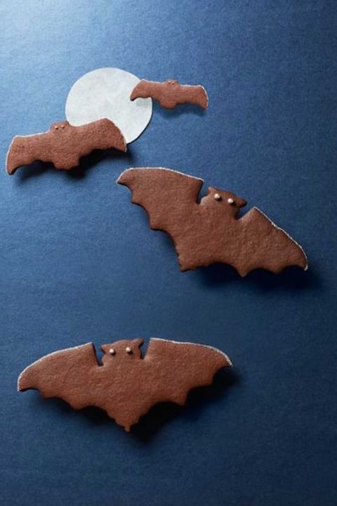 spiced chocolate bat cookies