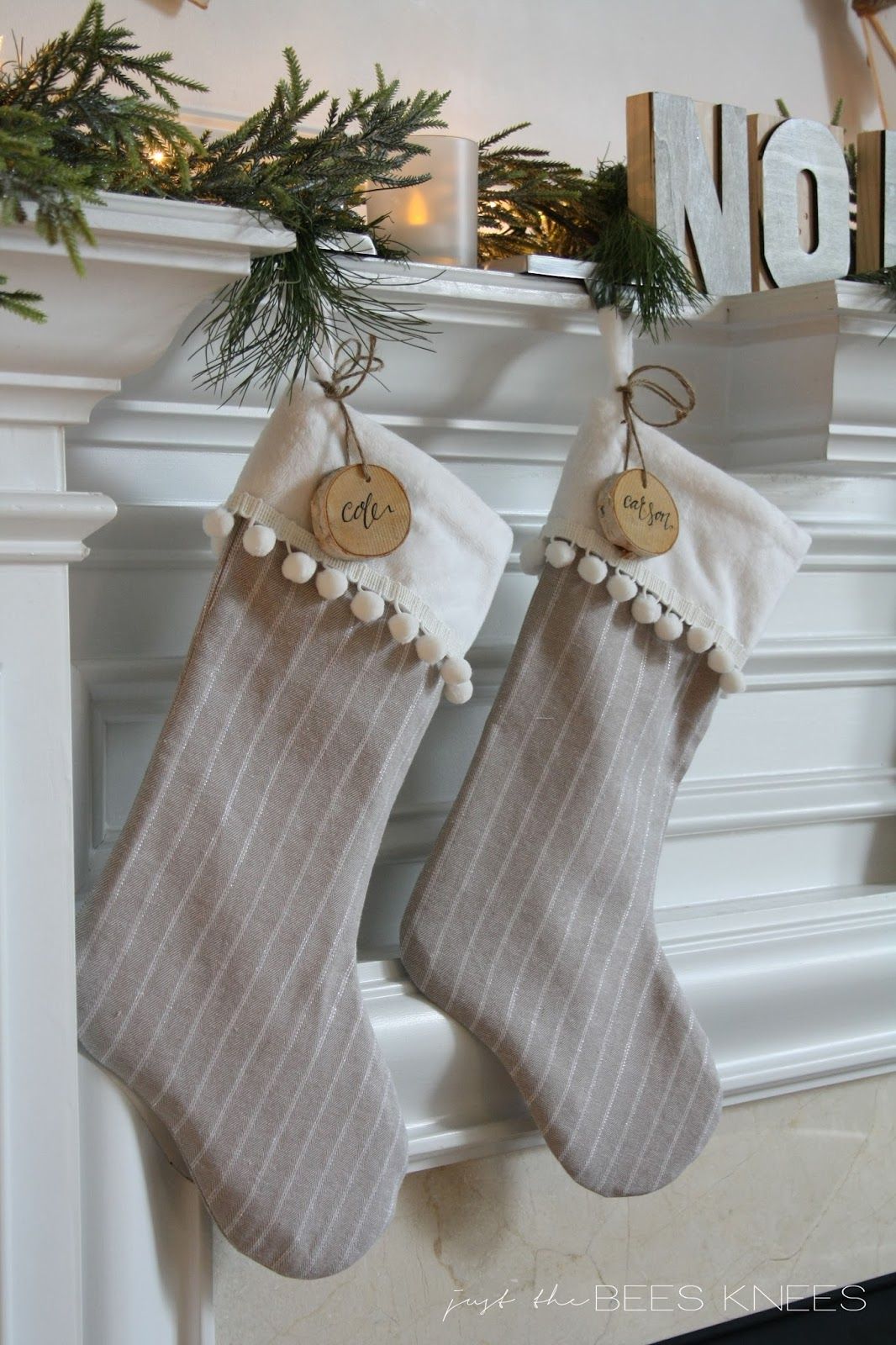Customised Christmas Sock Personalised Pom Pom Christmas Stocking 