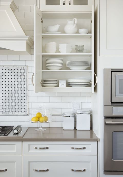 Room, White, Drawer, Furniture, Wall, Line, Cabinetry, Black, Kitchen, Shelving, 