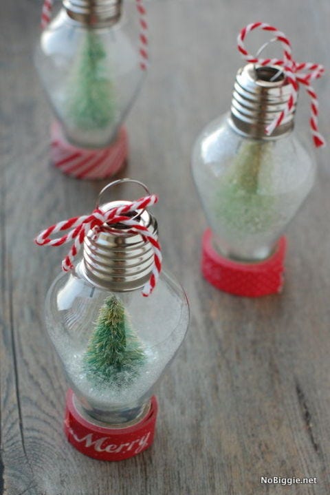 Homemade Christmas tree ornaments