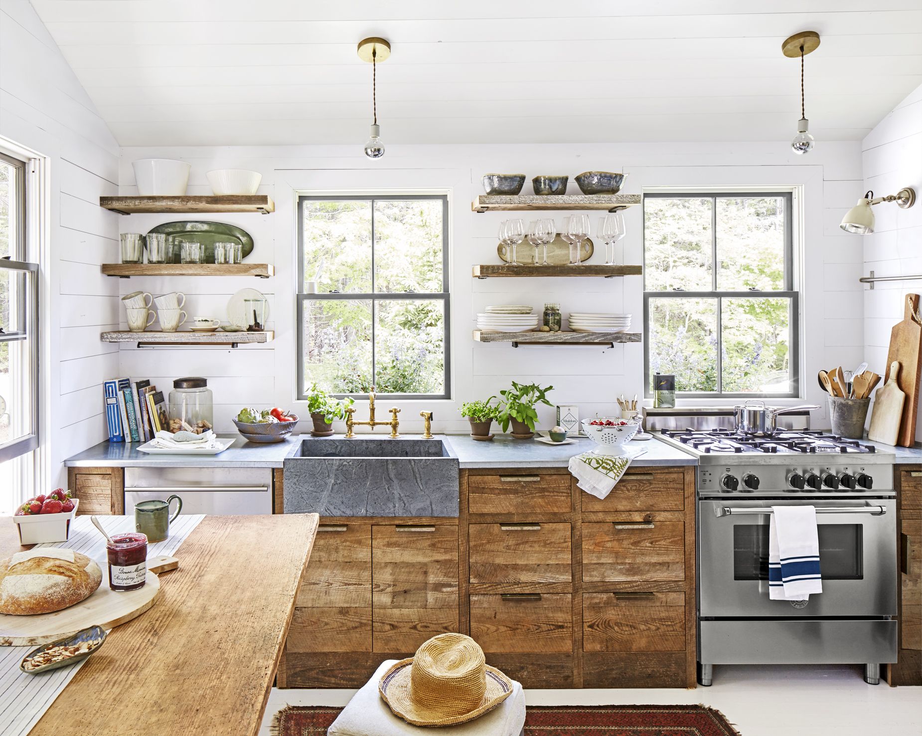 Simple Kitchen Design With Dining Room Attached