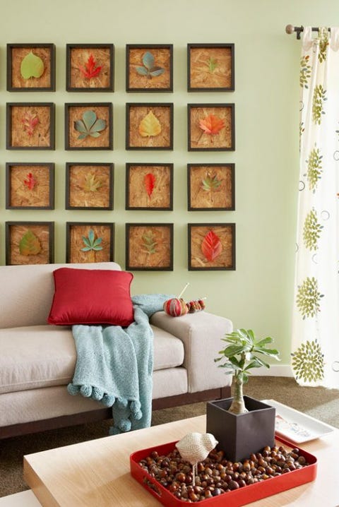 30 Fall Leaf Crafts Diy Decorating Projects With Leaves Fall Leaf Frames