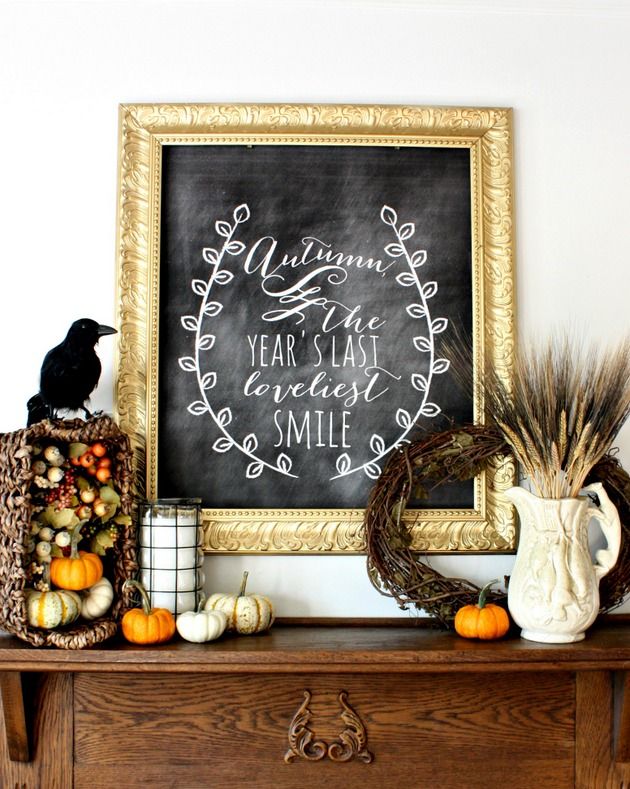 28 Fall Mantel Decor Ideas - Halloween Mantel Decorations