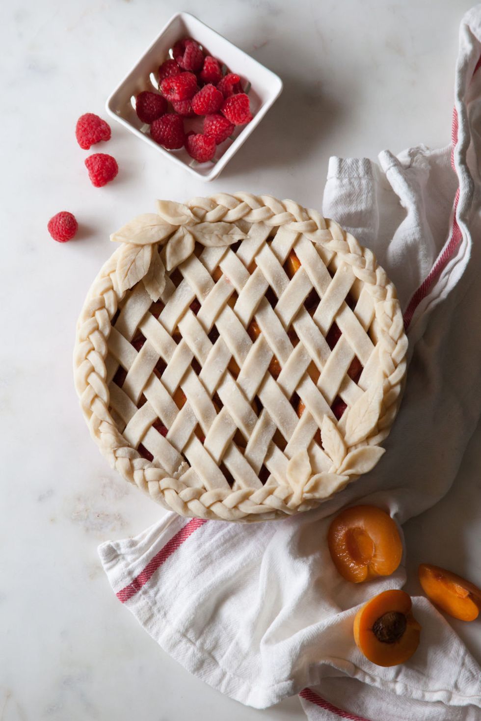 Fall Pies with leaf crusts