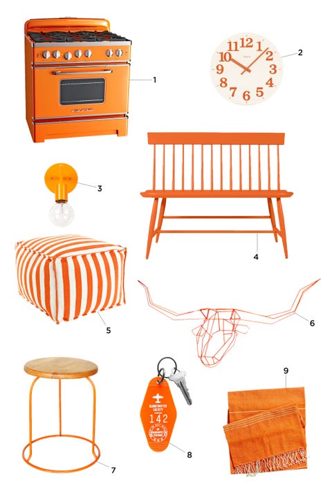 Orange Paint Colors Home Accessories